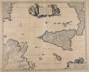 Kongedømmet Sicilia med de omkringliggende kongedømmene og øyene